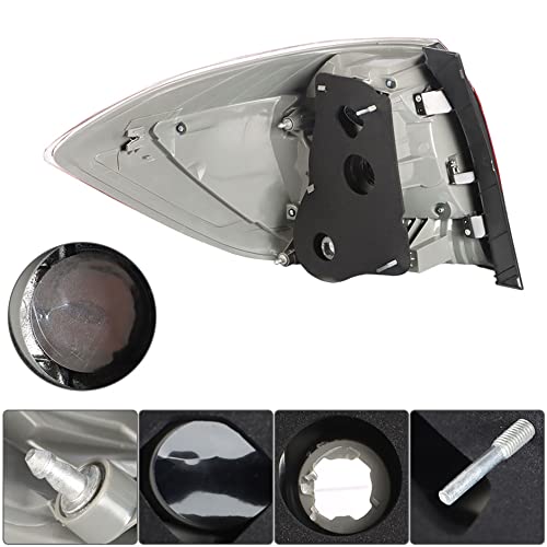 Genrics Rear Brake Light Replacement For 2011 2012 2013 Toyota Highlander Right Tail Light Brake Lamp Cover 815500E070 Passenger Side Car Tail Stop Lamp Bulbs #TOP4