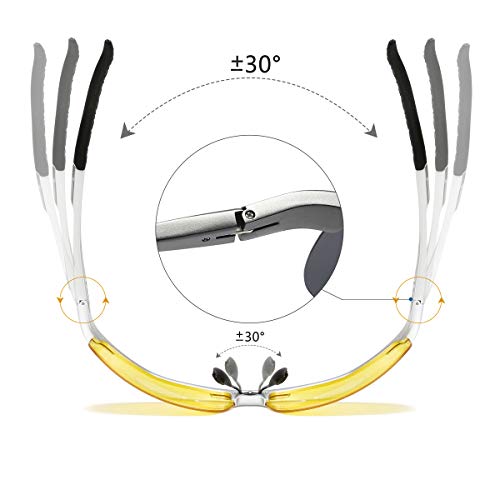 Image of Mens Sports Polarized Sunglasses Driving Metal Frame UV Protection Sunglasses For Men 8177