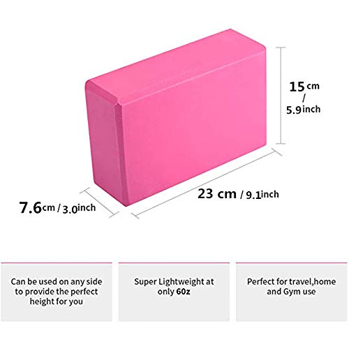 PowerLife Yoga Block Foam Brick Stretching Aid Gym Pilates for Exercise Fitness Shaping Health Training Yoga Bolster Pillow - Thumbnail 5