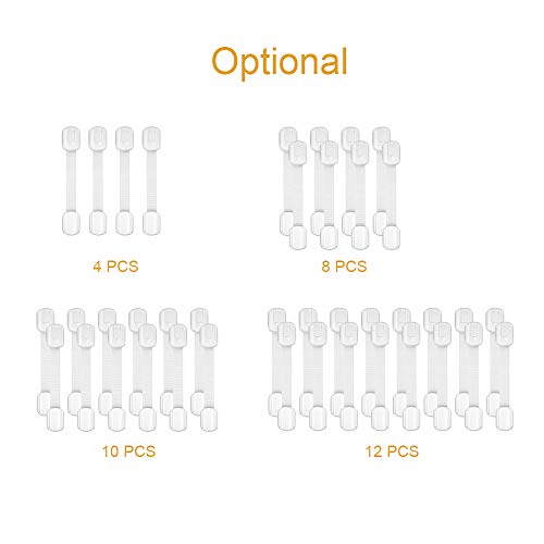 12 PCS Fechaduras de Armário de Segurança Infantil Adesivo Sem Perfuração Impermeabilização de Bebê