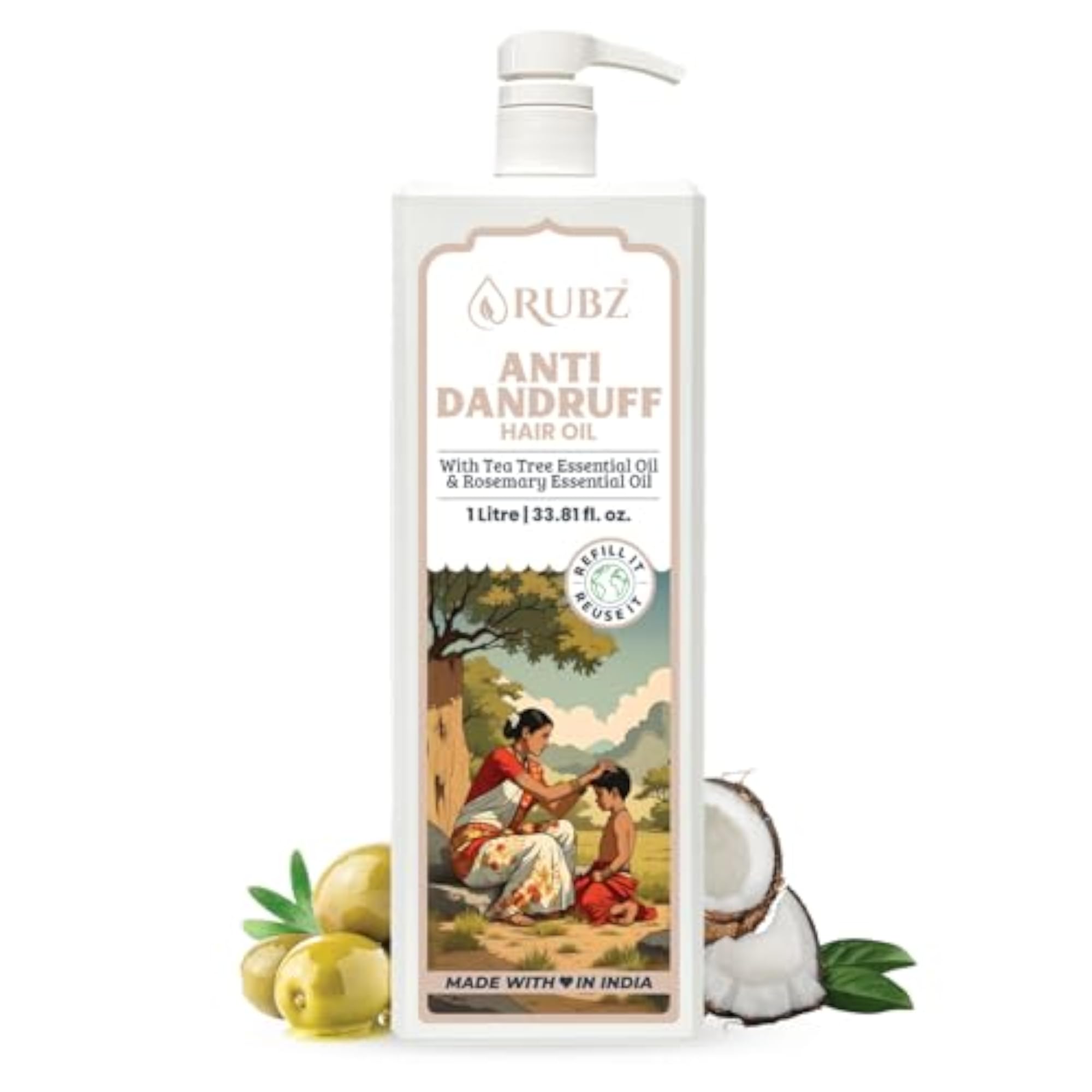 Rejuvenating Anti-Dandruff Hair Oil, 500ml
