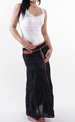 AO Amber Boho Retro Maxirock schwarz Gr. S/M - 3