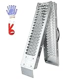 BEJONI 67' Motorcycle Loading Ramp, 480 lbs Capacity Heavy-Duty Folding Dirt Bike Ramp for Pickup Truck Tailgate & Trailer, Portable Anti-Slip Powersports Ramp for ATV, UTV, Truck Loading, 1PC
