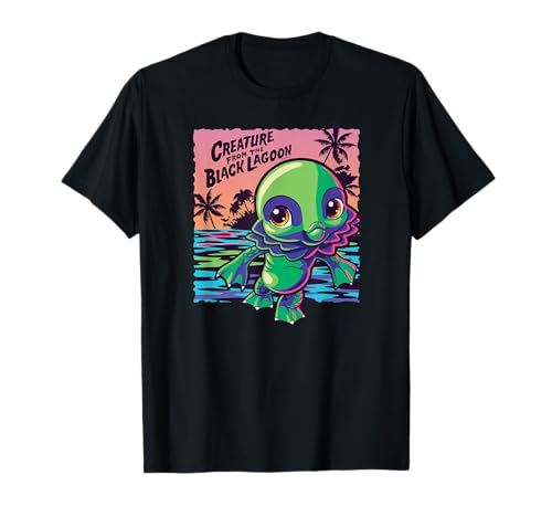Image of Universal Monsters Creature from the Black Lagoon Kawaii T-Shirt