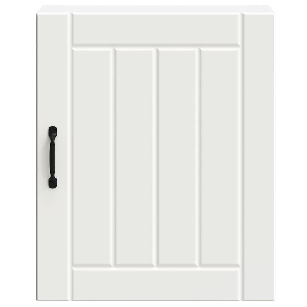 Lucca - Juego de 2 armarios de pared de madera con puertas prácticas y mucho espacio de almacenamiento para utensilios de cocina