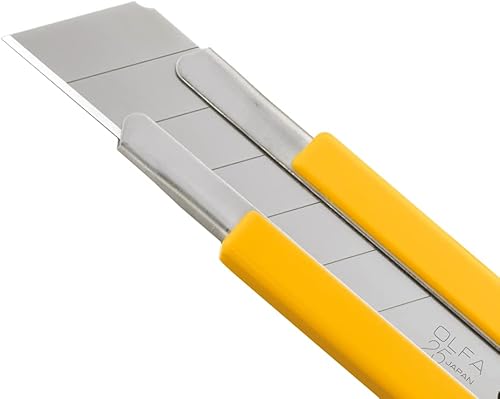 Miniatura 2 de OLFA Cuchillas de repuesto de cuchillo utilitario extra resistente de 0.98 pulgadas, 20 cuchillas (140 segmentos) HB-20B, se adapta a la mayoría de