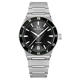 Specht & Sohne 38MM Mechanical Wristwatch for Men Japan NH35 Movt Automatic Watches Sapphire Crystal Stainless Steel 50M Waterproof (Color-2)