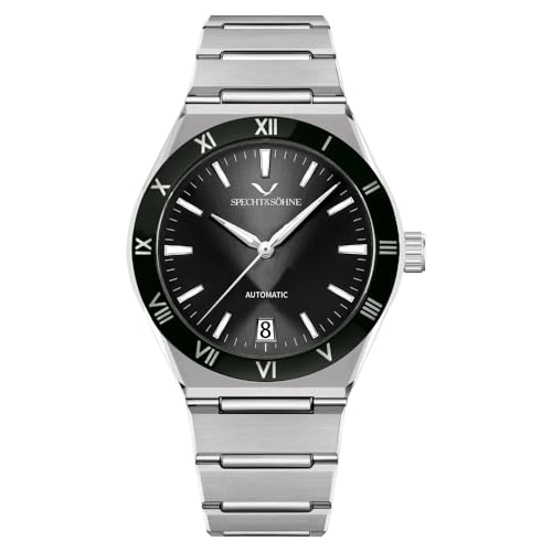 Specht & Sohne 38MM Mechanical Wristwatch for Men Japan NH35 Movt Automatic Watches Sapphire Crystal Stainless Steel 50M Waterproof (Color-2)