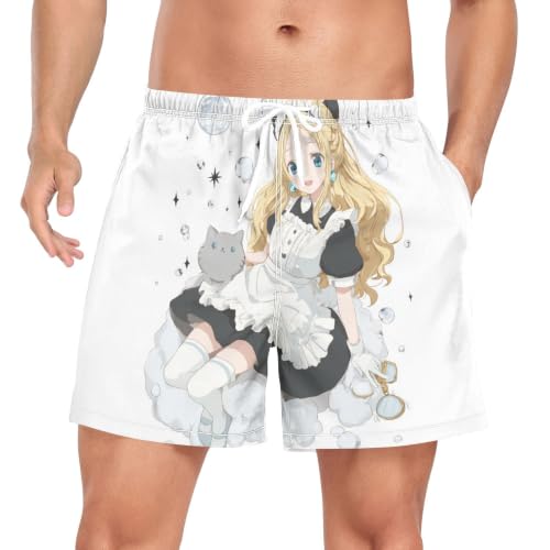Traje de baño de secado rápido para hombre que evita rozaduras con diseño de sirvienta
