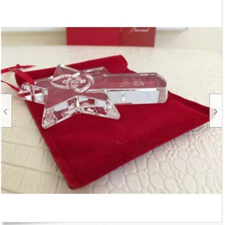 Baccarat Christmas X'Mas Ornament Hanging Noel 2012 Handmade in France