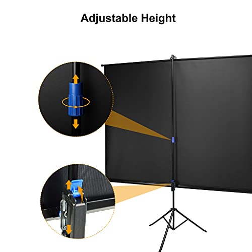 Pantalla de proyector 100 pulgadas con trípode miniatura 6
