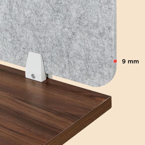 Image of Timber Acoustics Acoustic Desk Divider | Reduce Noise And Visual Distractions | Privacy Panels For Office - Classroom Soundproofing | Table Mounted (16 inch x 24 inch) (ORANGE, Set of 2)