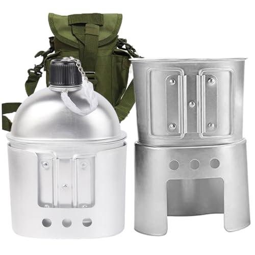 Kit de désordre de camping et gourde militaire pour bivouac en forêt