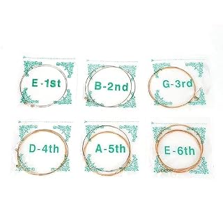 Oumefar Strgs 12 Cordes de Guitare 12 × 11 × 1 12 Pcs Cordes de Guitare Folk de Haute Qualité Accessoire de Remplacement Pièces D’instruments de Musique - Les Beatles, Paul McCartney, John Lennon, RIngo Starr, George Harrison