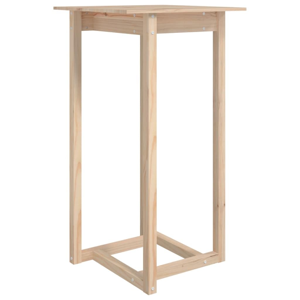 Tavolo in legno di pino massiccio, 60 x 60 x 110 cm, stabile tavolo per feste con robusto piano per bevande e cibo, con istruzioni di montaggio incluse (lingua italiana non garantita)