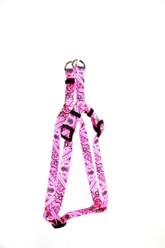 Image of Yellow Dog Design Step-in Harness, Medium, Bandana Pink