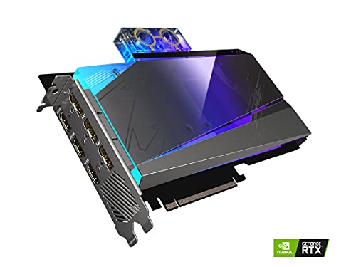 AORUS GeForce RTX 3080 Xtreme WATERFORCE WB 10G (REV 2.0) Scheda grafica, WATERFORCE Water Block Cooling System, LHR, 10GB 320-bit GDDR6X, GV-N3080AORUSX WB-10GD REV2.0 Scheda video - Scheda video - Immagine 3