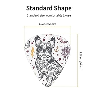 Lot de 12 médiators mignons en forme de chien pour guitare basse électrique et acoustique - Les Beatles, Paul McCartney, John Lennon, RIngo Starr, George Harrison Lot de 12 médiators mignons en forme de chien pour guitare basse électrique et acoustique – Image 4