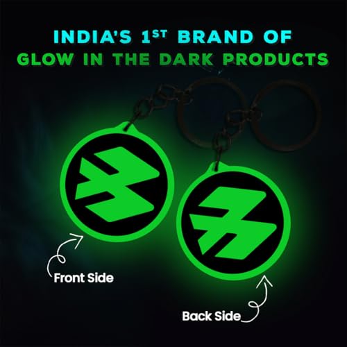 Image of Mi Glow Store Glow in Dark Keychain for Bike Men | Gift for Man | Bike Accessories | Charges in Light Glows in Dark | Key chain for Bike