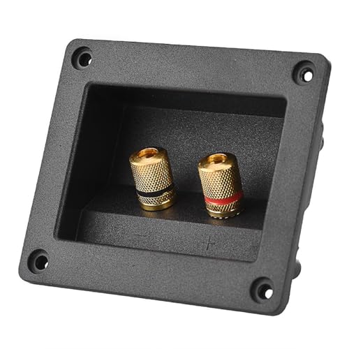 Componentes acústicos para Altavoz de Alta fidelidad Terminal 2 Terminal de conexión de Cobre Terminal Cable Conector Caja Shell