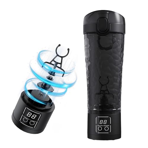 LUFEIS Electric Protein Shaker Bottle, 700ml USB Rechargeable Shaker Cup with Removable Base, Portable Blender Cup for Protein Shakes and Meal Replacement Shakes, Mixer Cups for Gym and Travel
