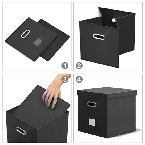 Caja de almacenamiento de discos con tapa para el orden multimedia en el hogar 7