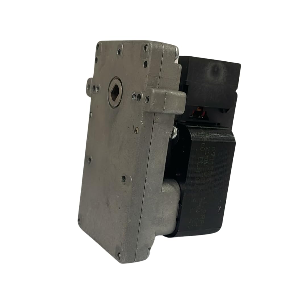 Motorreductor Kenta para estufas de pellets (COD: K9115006). Velocidad: 1,5 RPM, diámetro del eje: 8,5 mm (ref. INT. 2069)