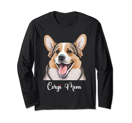 Corgi Mom Corgi Dog Lover Raza de perro Corgi Manga Larga