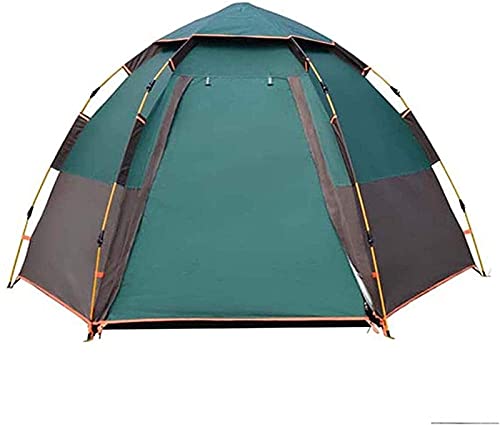 Carpa pop-up impermeable para camping 5-8 personas verde miniatura 1