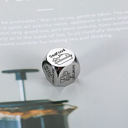Anniversary For Him Her Date Night Ideas 11Th Anniversary Steel Gifts For Couple Christmas Birthday Gifts For Women Men Food Decision Dice Valentines Day Gifts For Him Her Funny Gag Gift For Men Women #TOP2
