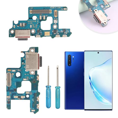 Charging Port Flex Cable Replacement for Samsung Galaxy Note 10 Plus Dock Connector for Note 10 Plus N976U N976V N976N N976B USB Charger Dock Board Connector with Tools