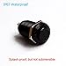 Latching Push Button Switch, URTONE UR129, 1NO ON/Off DC/AC 36V 2A Aluminum Alloy Metal Shell Suitable for 12mm 1/2