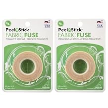 iCraft PeelnStick 3346 Fabric Fuse Adhesive Tape 5/8" x 20 ft roll 2-Pack Instant Hem Sticky Double Sided Fabric Tape