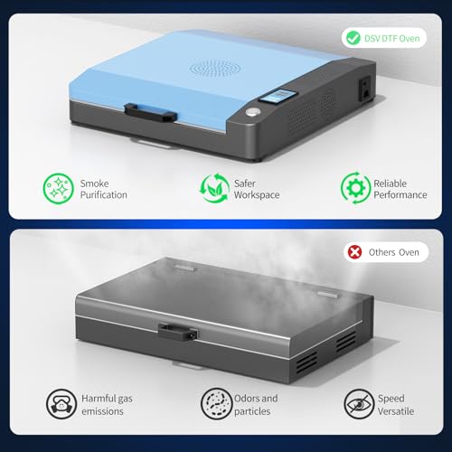 Image of DSV A3 Plus XP600 DTF Printer-True Auto Timed Cleaning (Set via Touchscreen), 200% Faster Than L1800 /L805, 4.5 inch LED Touch Panel, Smart White Ink Circulation