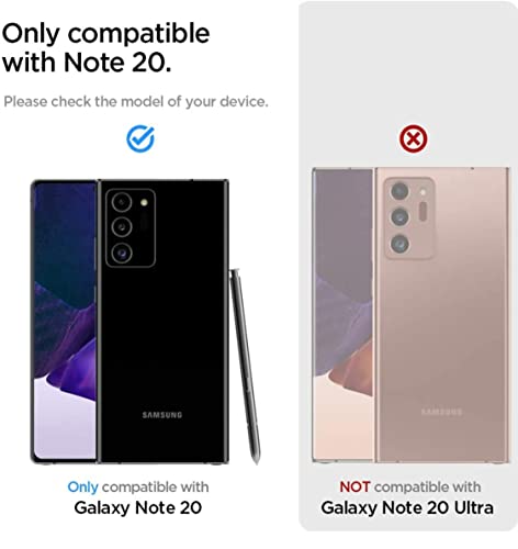 Image of Mobile Back Cover Case for Samsung Galaxy Note20 (Silicone Case|CameraProtection|Black SC1510)