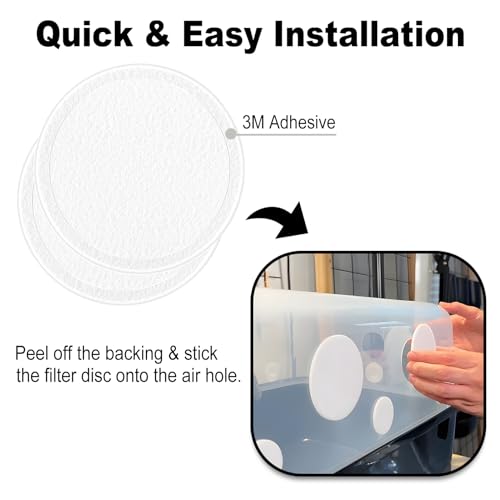 Image of RonJea 24Pcs 2.5 inch Monotub Adhesive Filter Disks, Polyfil Monotub Filter Fits Myco 28QT /44QT /66QT & DIY Monotub, Mushroom Growing Supplies
