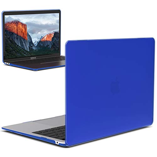 IBENZER MacBook Air 13 Inch Case 2020 2019 2018 New Version A2179 A1932, Hard Shell Case Cover for Apple Mac Air 13 Retina with Touch ID, Royal Blue, MMA-T13RBL