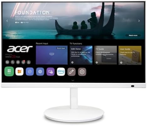 acer CS272 27” IPS Full HD Smart Monitor | WebOS | Streaming TV |...