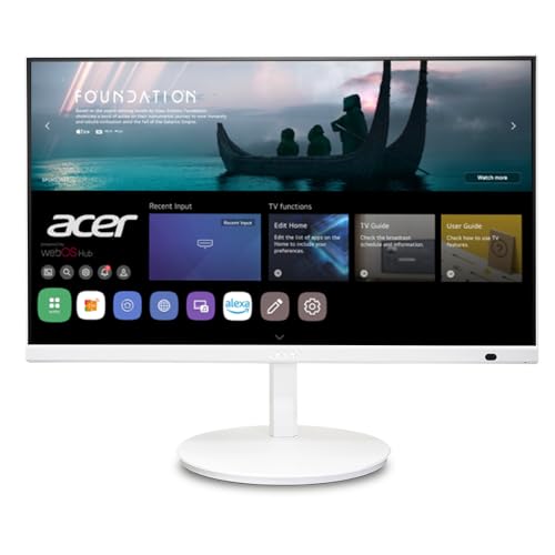 Acer AOPEN CS272 wemiiirx 27" Full HD (1920 x 1080) Widescreen IPS Display | Smart Monitor with WebOS | Response Time: 14ms (G to G) | Refresh Rate: 60Hz | 2 Speakers | HDMI Cable Incl. by Acer - Used condition - CA$142.00