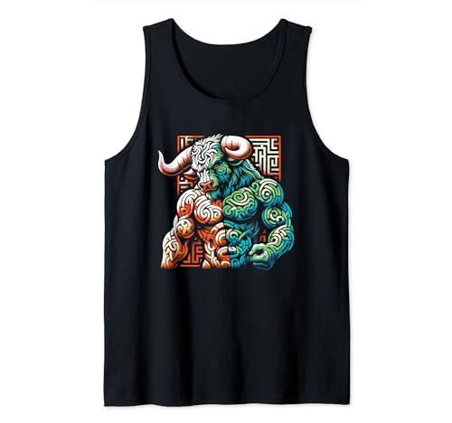 Minotaur Greek Mythology Grunge Tank Top