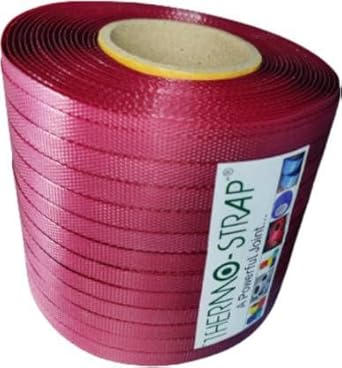 THERMO-STRAP High Strength PP Box Strap Maroon colour Manual Roll |4 KG| |12 MM|