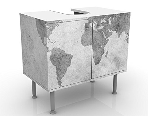 Lavabo Armoire De Lavabo 60 Cm De Large Salle De Bains Armoire De Salle Bains Baignoire Petit Meuble Bas Meuble Sous Vasque Design Floater 60x55x35cm Reglable Table De Lavabo Salle De Bain