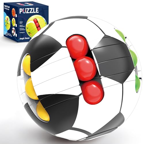 Puzzle Sport Ball Toys - 3D Brain Teasers and Puzzle Games for Kids and Adults, Travel Games for Ages 3+, Intelligence 2.5' Magic Bead, Adult Relieve...