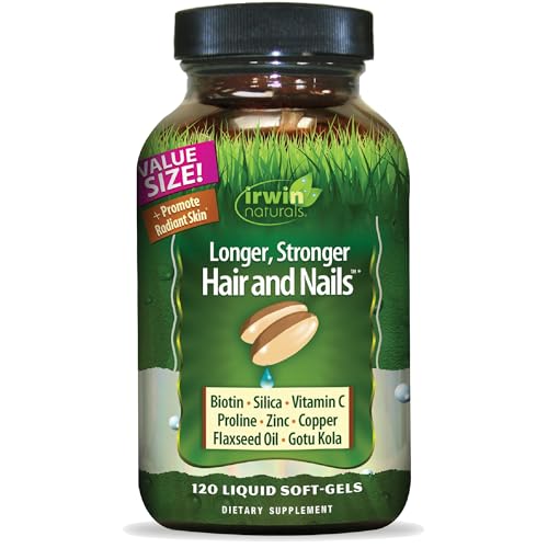 Soins de la peau et des cheveux Irwin Naturals capsule 120 Ct