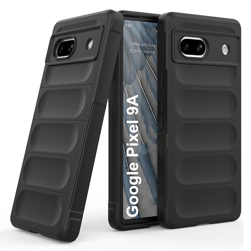Image of Zapcase Back Case Cover for Google Pixel 9A | Compatible for Google Pixel 9A Back Cover | Liquid Silicon Magic Case with Camera Protection | Black