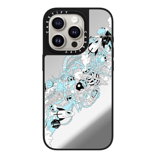 CASETiFY Magsafe Ή~[ iPhone 15 Pro P[X [ː / 1.5m̗NA / Magsafe ɑΉ] - FLOW - Vo[ (ubNop[)
