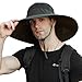 DORRISO Hombres Sombrero para el Sol Protección UV para Verano Otoño ala Ancha Pesca Plegable Transpirable Sombreros Vacaciones Viaje Playa Gorro de Pescador al Aire Libre Verde