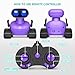 Playsheek Rechargeable Emo Robot with Auto-Demonstration - Remote Control Smart Robot Toy Gift for Kids Age 3+ - Purple