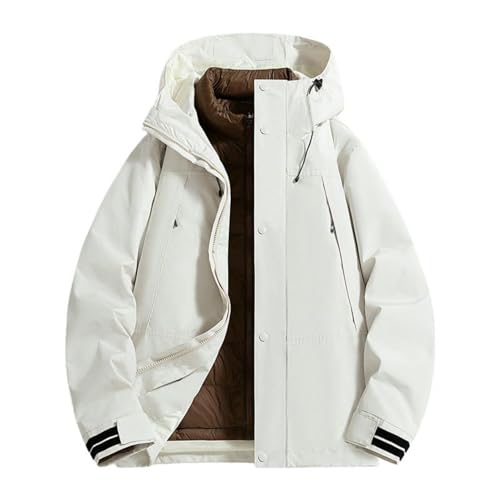 Veste d'hiver unisexe haut de gamme doublure amovible finitions soignées