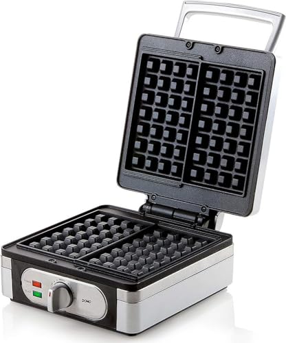 Domo DO9047W/N Waffeleisen für Belgische Waffeln